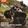 Electric Winch ATV UTV 2000 lb Steel Cable IP 55 Waterproof Wired Control