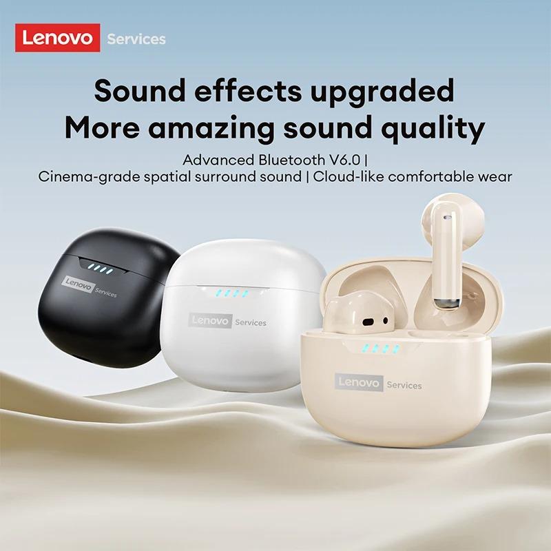Оригинальные Bluetooth 6.0 наушники Lenovo LE259 Беспроводные наушники HIFI Игровые с шумоподавлением Наушники для тренировок Воспроизведение музыки Стерео Спортивные наушники