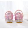 Girls' Princess Butterfly Crystal High Heel Shoes - Spring & Autumn Fashion Leather