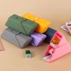 1Pcs Silicone Pencil Case Large Capacity Student Pencil Case Gradient Rectangular Stationery Organizer Pencil Case