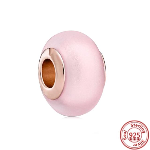 Красочные бусины из муранского стекла, прозрачные бусины в форме пузыря, подходят для оригинального браслета, женские ювелирные изделия из стерлингового серебра 925 пробы