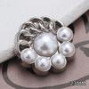 Rhinestone Metal Buttons for Women's Coats & Sweaters - Hand Sewn Fragrance-Style Round Alloy Decorations