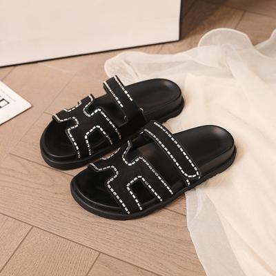 [sheii] Супер второй дядя новый цвет универсальные сандалии на платформе с липучкой H женские сандалии для улицы женская обувь