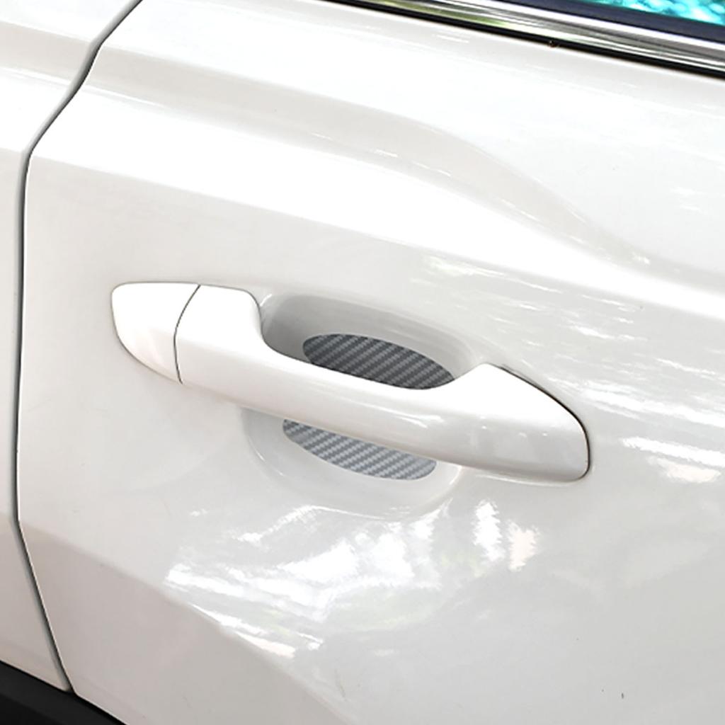 4 шт./компл. наклейки на дверь автомобиля, углеродное волокно, устойчивое к царапинам покрытие, защитная пленка для автомобильных ручек, внешние автомобильные аксессуары