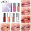 QIBEST Lip Oil Lasting Hydration Moisturizing Nourishing Light Lip Lines Lip Nectar Lip Gloss Toothed Lip Set