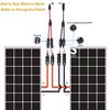 2Y Branch Parallel Connection 30A 1000V Electrical Solar Connector Photovoltaic 2pcs Solar Panel Cable Wire Connect
