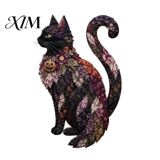 Weekend Hobby Sewing Projects Halloween Patchwork DIY Kit, Fabric Kit with Owl Skeleton Materials for Kids Ghost Witch Designs, Crafting Seasonal Home