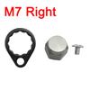 EKfan M8 Daiwa M7 Shimano Left / Right Hand Nut With Black 15MM Lock Washers and Screws For Baitcasting Fishing Reel DIY Parts 4