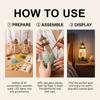 DIY Luminous Sea Glass Style Sunflower Lighthouse Kit - Easy for Beginners, Warm Light Coastal Craft