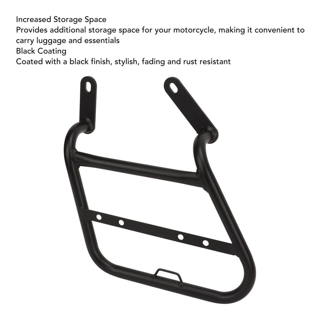 Motorcycle Left Side Saddlebag Side Luggage Carrier Support Rack for Honda CL250 CL300 Enhanced Storage Capacity Rack, High-Strength CL500,