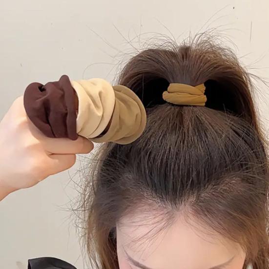 4 шт. Резинки для волос Утолщенные Расширенные Высокоэластичные Резинки для волос Однотонные Держатели для хвоста Мягкие Аксессуары для волос