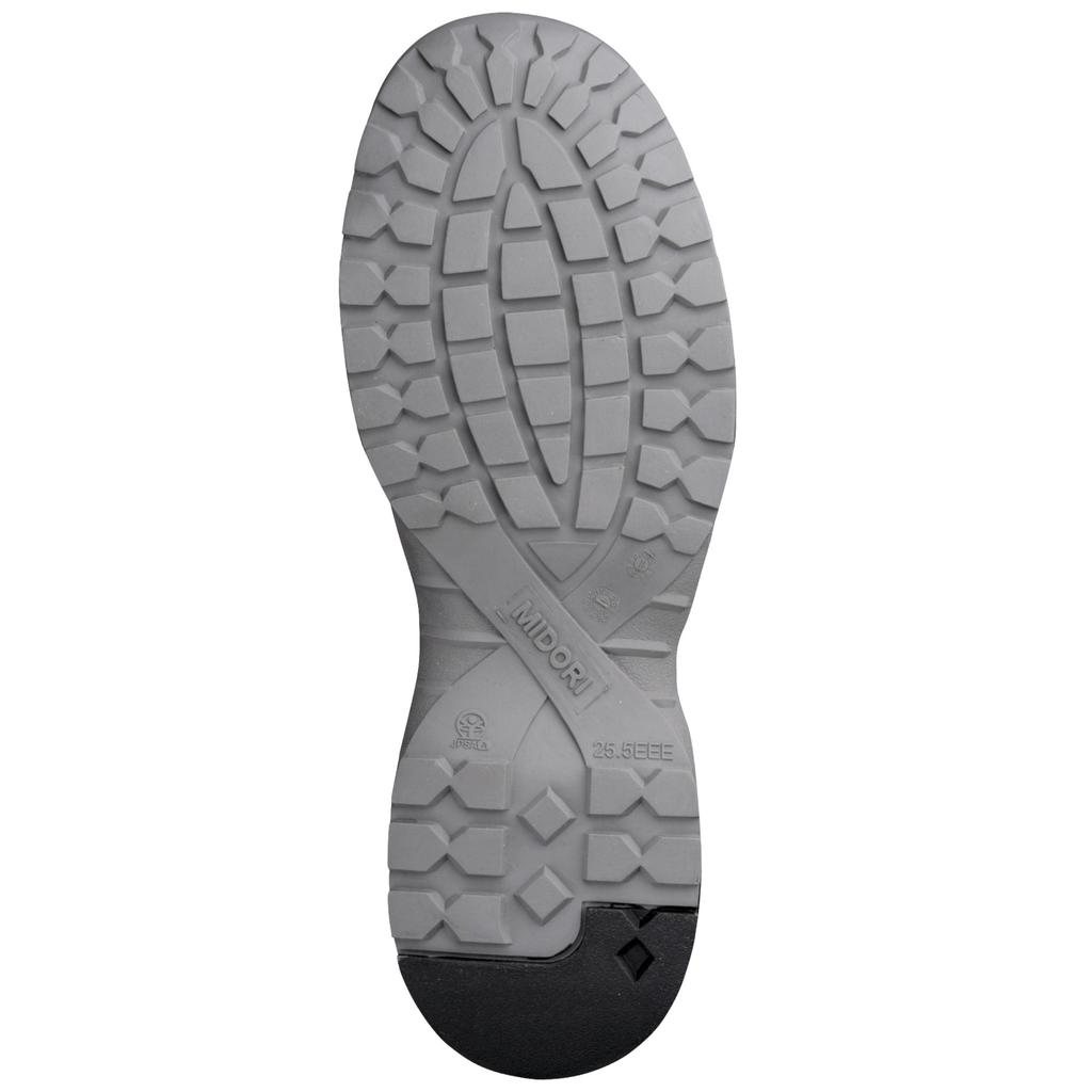 Защитная рабочая обувь JSAA сертифицированные профессиональные кроссовки с амортизацией MPN905 черные см [Midori Anzen] 28.0