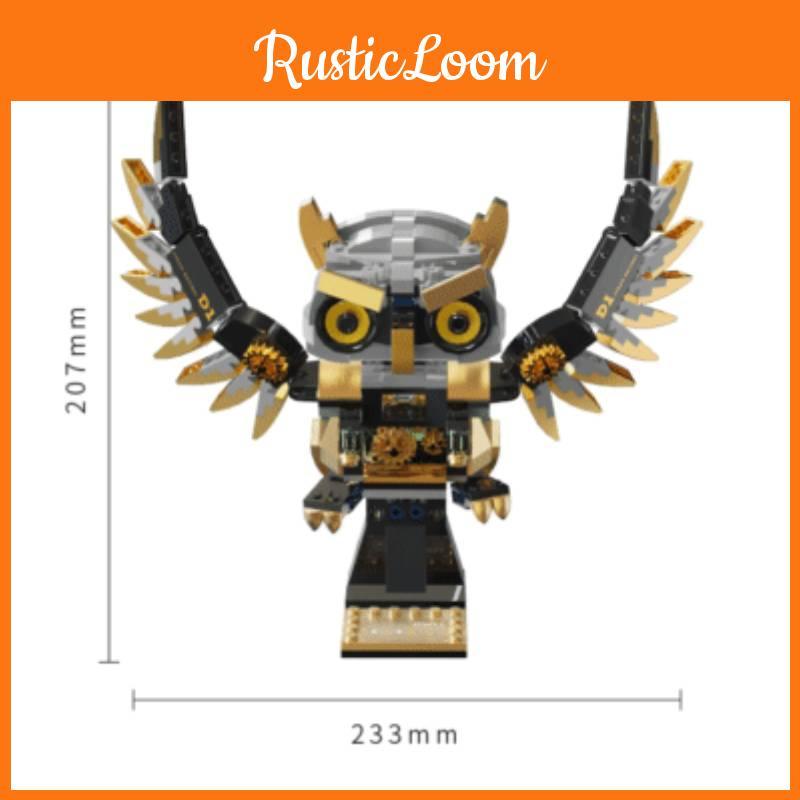 Steam Owl Building Blocks Kit With Diy Metal Mechanical Parts For Kids And Teens