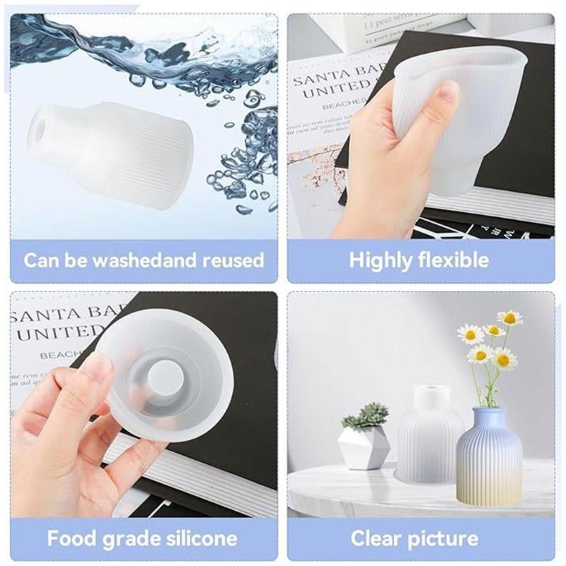 Силиконовые формы для ваз Создают уникальные декоративные формы для цветов Формы для литья бутылок Формы для ручного декора Различные стили