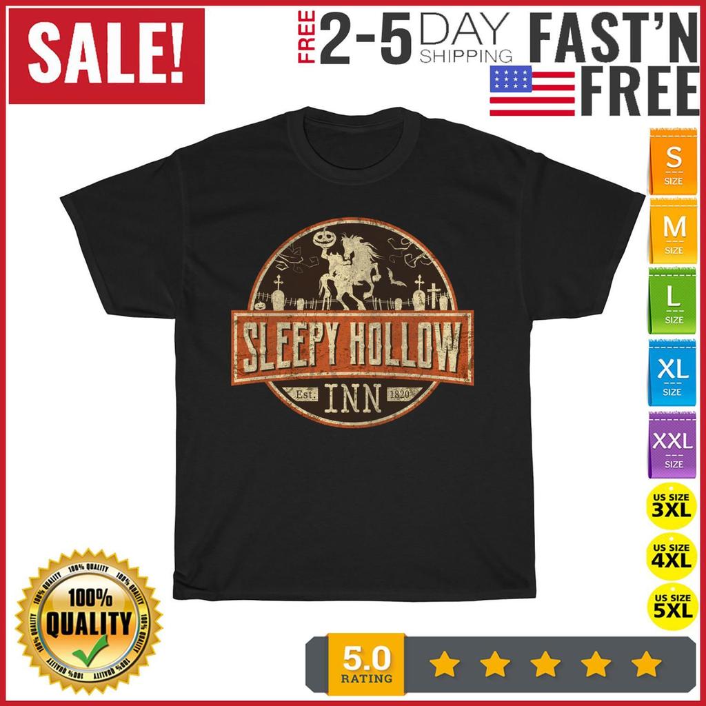 Sleepy Hollow INN Halloween Vintage T Shirt Men Fashion 2023 Women T Shirt Short