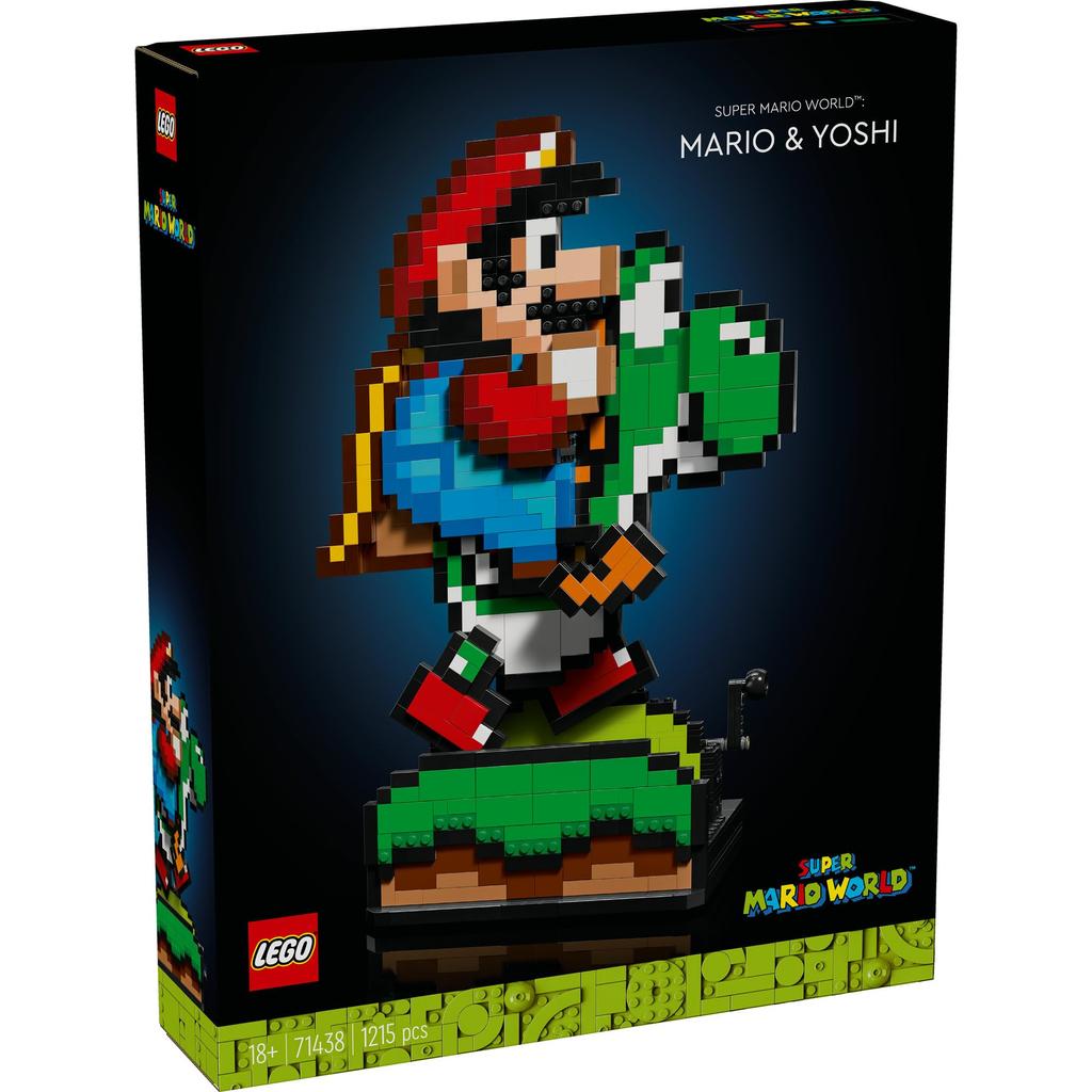 LEGO Super Mario Super Mario Mario и Yoshi Игрушка Подарок на День Рождения Блок Рождество Мужчины Женщины Mario Товары Игра 71438 Мир