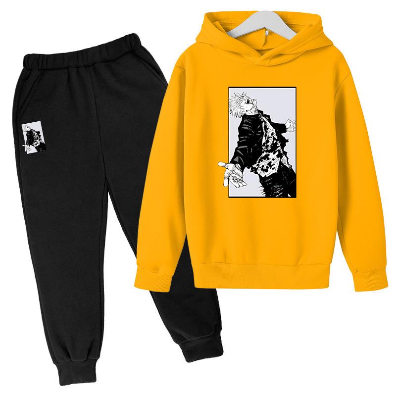 Японская аниме-печать 2024 Детская одежда Мальчики Детские комплекты для младенцев Одежда для девочек от 9 до 12 лет Домашняя одежда