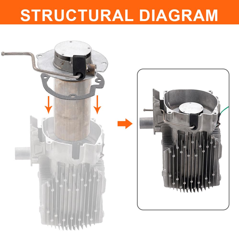 12V Воздушный дизельный парковочный отопитель Горелка Вставка Горелки Камера сгорания Дожигатель и Прокладка 5кВт Для автомобиля Грузовика Фургона Кемпера