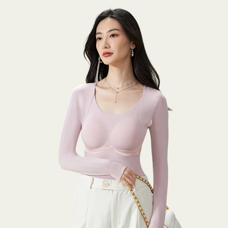 Лиоцелл Шелк Теплогенерирующий Универсальный Базовый Слой с Длинным Рукавом 8891