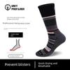 Gray Shell Outdoor Sports Merino Wool Socks for Mountaineering and Trail Running, Anti-Odor, Quick-Drying, Breathable Merino Running Socks