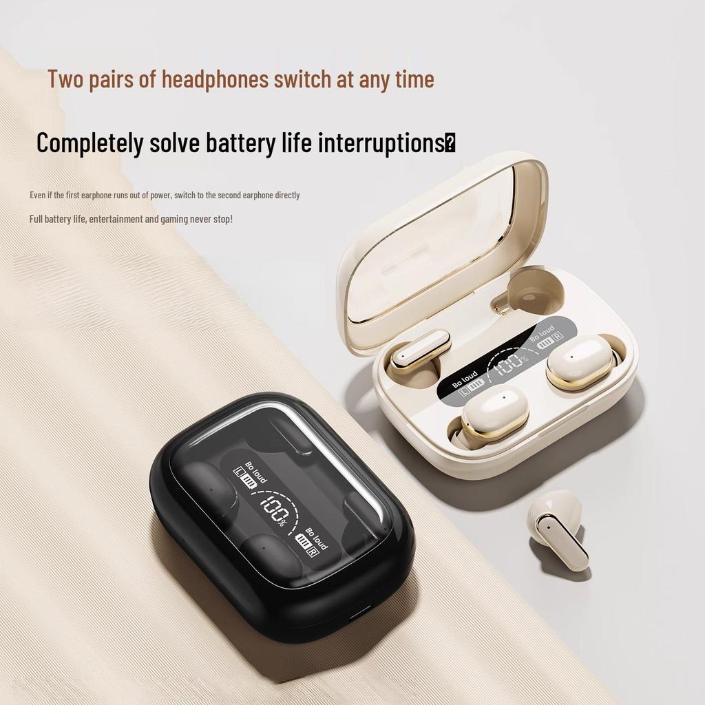 Q8 Высококачественные Bluetooth-наушники с шумоподавлением, цифровым дисплеем, удобной посадкой, готовы для занятий спортом, беспроводной модуль 5.4