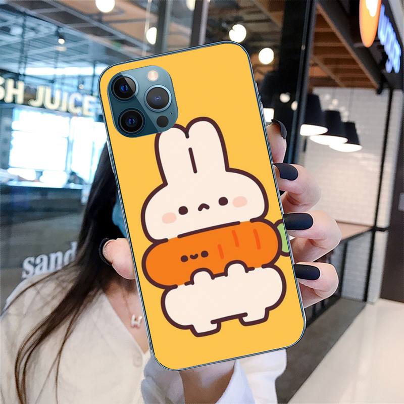 Милый мультяшный чехол для телефона с фруктами для iPhone 7 8 Plus X Xr Xs 11 12 13 Se2020 Mini Mobile Iphones 14 Pro Max Case