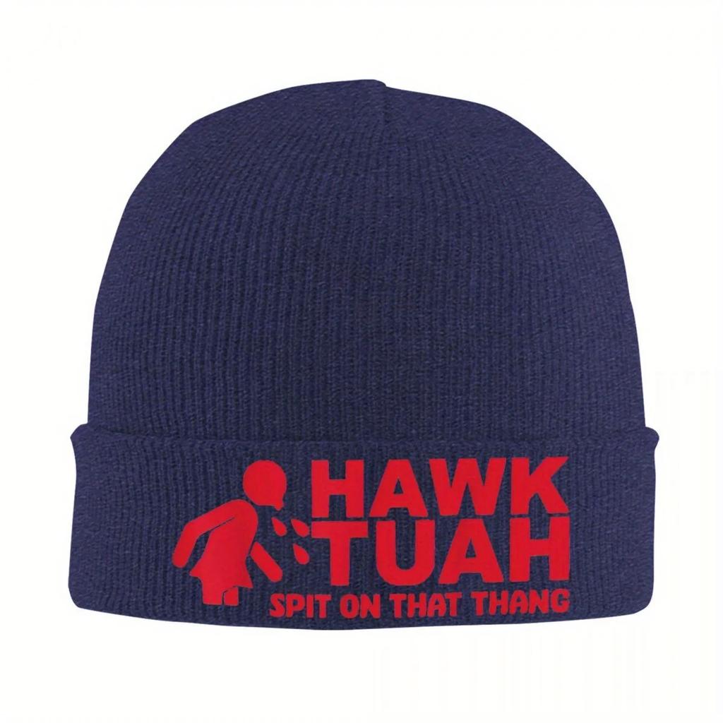 New Hawk Tuah Spit On That Thang Viral Election Parody Hat Autumn Winter Skullies Beanies Fashion Cap FeUnisex Unisex Acrylic S