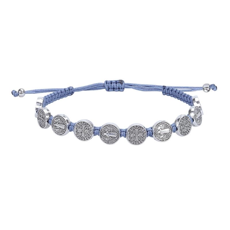 Леди Мэри/святой Бенедикт Браслет Ручной работы Плетеный Браслет из бусин Удачный Молитвенный Религиозные браслеты для мужчин и женщин