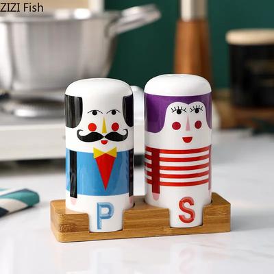 Креативная керамическая бутылочка для специй и контейнер для зубочисток, кухонная бутылка для хранения соли и перца, декоративная бутылка для хранения домашних приправ