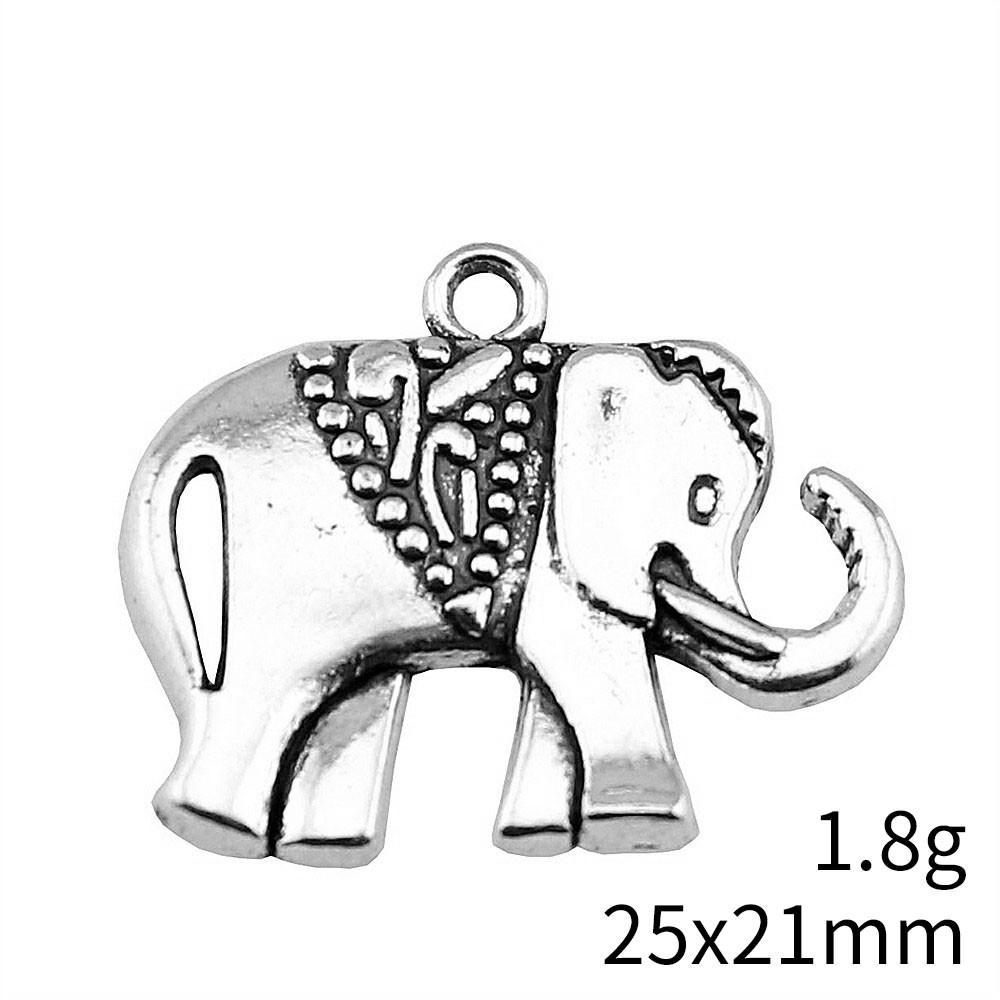 Рождественские украшения Шарм Итальянский браслет Маленькие шармы в виде слонов Подвеска Сувенирные подвески для изготовления ювелирных изделий