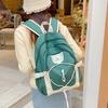 Школьный рюкзак Большой вместимости рюкзак для старшеклассников Повседневный и легкий школьный рюкзак Новый дорожный рюкзак контрастных цветов