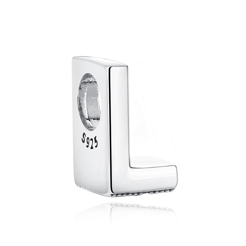 Original 925 Silver Charms Beads 12 Zodiac A-Z Letters Virgo Aries Fit Pan Bracelets Necklaces Jewelry For Women