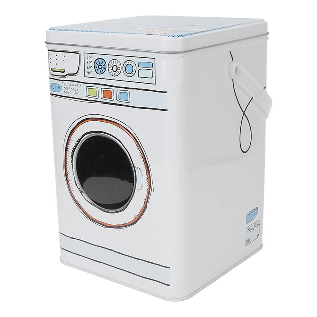 Металлическая коробка для стирального порошка большой вместимости, металлическая емкость-контейнер для хранения таблеток для стирки, синяя