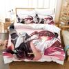 Kawaii Girl Roboco-san Vtuber Bedding Set Single Twin Full Queen King Size Bed Set Adult Kid Bedroom Duvetcover Sets Anime Bed