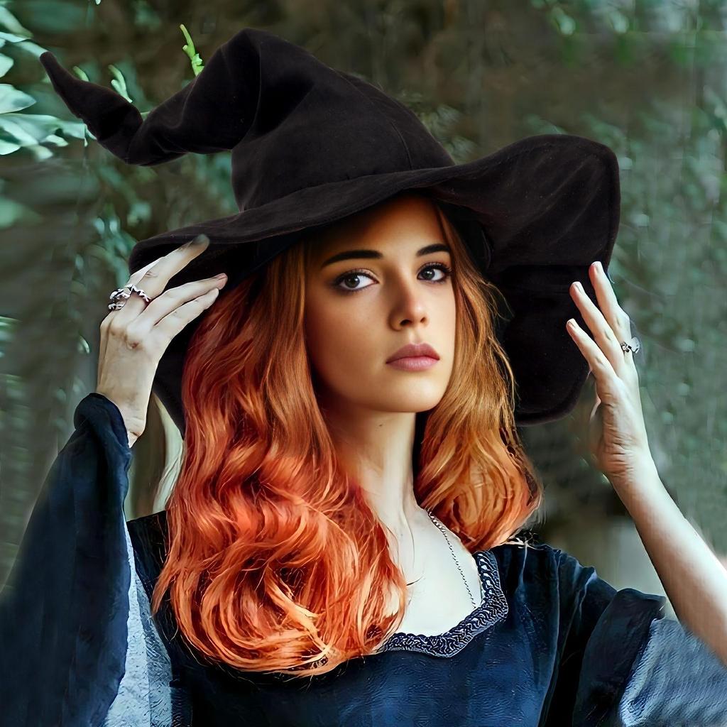 Косплей-аксессуар: Шляпа волшебника или ведьмы для Хэллоуина, Рождества, маскарада или карнавала.