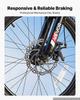 VEVOR Mountain Bike for Men and Women 50.8 cm Outdoor Bicycle 21 Speeds, Adult Bike, Front Suspension, Adjustable Saddle, All-Terrain Tires