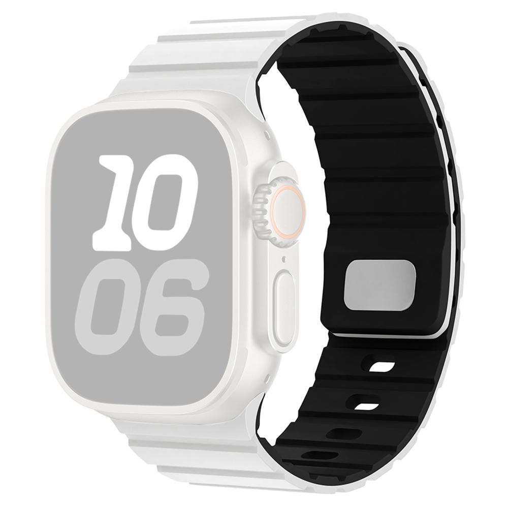 Силиконовый ремешок для Apple Watch Series 11 10 42 мм/9 8 7 41 мм/SE3 SE2 SE 6 5 4 40 мм/3 2 1 38 мм Магнитный ремешок с быстрым отсоединением