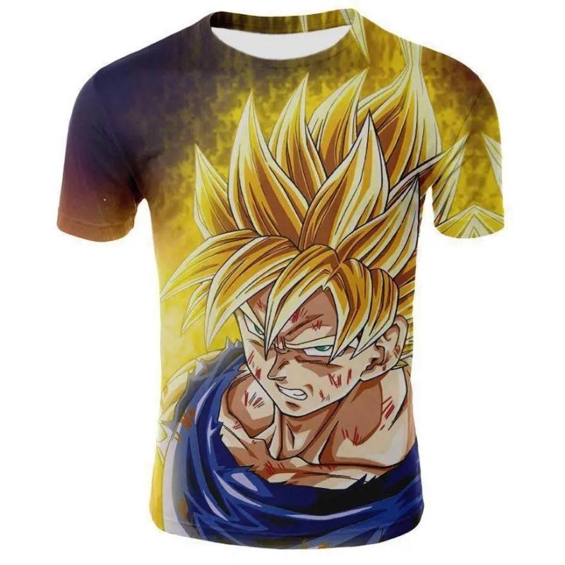 Summer 2026 Dragon Ball T Shirt Kids Tops Tee Anime Figures Son Goku Super Saiyan T-shirt Boys T-shirts Children Short Sleeve