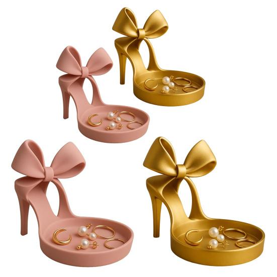 Yousheng High Heel Jewelry Stand Stiletto Design Jewelry Holder Desktop Decorative Jewelry Organizer for Rings Earrings Bracelets Dressing Table