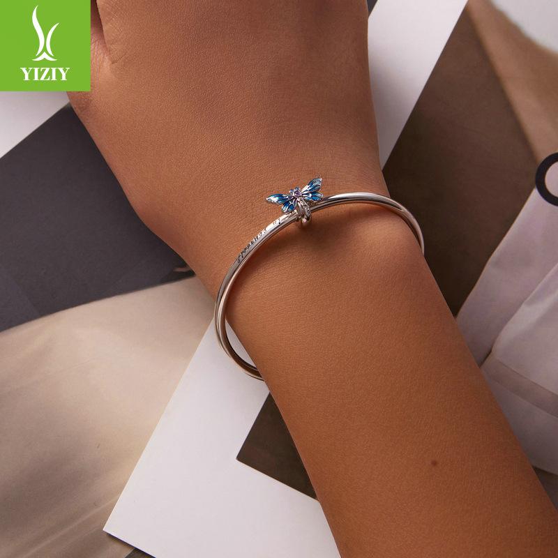 Подвеска-пчела из стерлингового серебра 925 пробы, Нишевая Премиум Насекомое DIY Браслет Бижутерия с бусинами