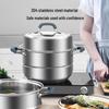 Kangbakh 304 Stainless Steel 3-Layer Steamer