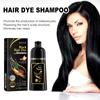EELHOE Black Hair Dye Shampoo 3 в 1 Growth Clean Hair Darkening Deep Nourishing Black Hair Dye Shampoo Natural Organic Herbal