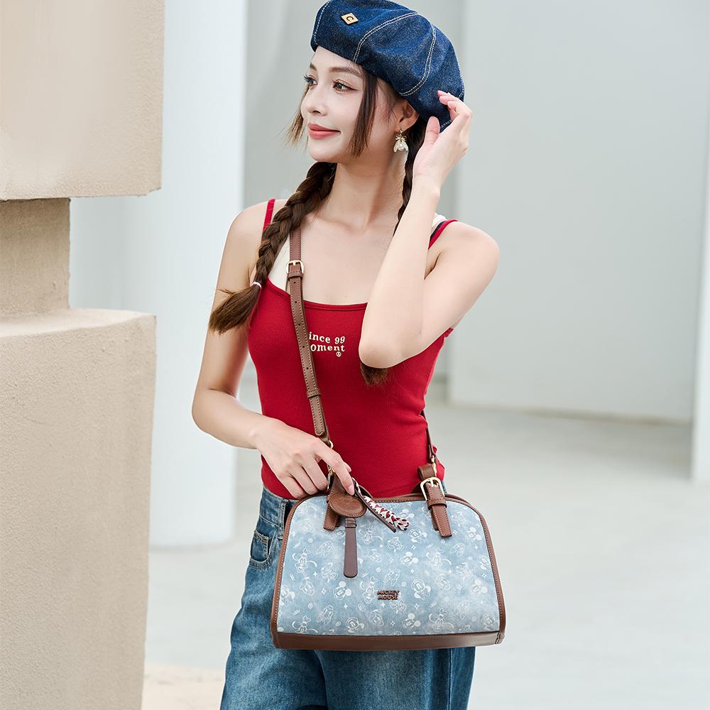 New Disney Mickey Series Pu Shoulder Bag Regular Women's Blue BMK-72724