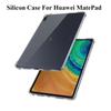 Силиконовый чехол для Huawei MatePad T8 T5 T3 10 9,6 M3 M5 Lite 8,0 8,4 10,1 10,4 10,8, прозрачный чехол, мягкая задняя крышка из ТПУ для планшета