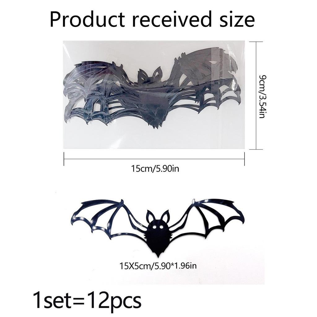 Halloween Bat Wall Decor Halloween Indoor Pvc 3d Bat Stickers Halloween Home Decor Halloween Party Black Bat Stickers
