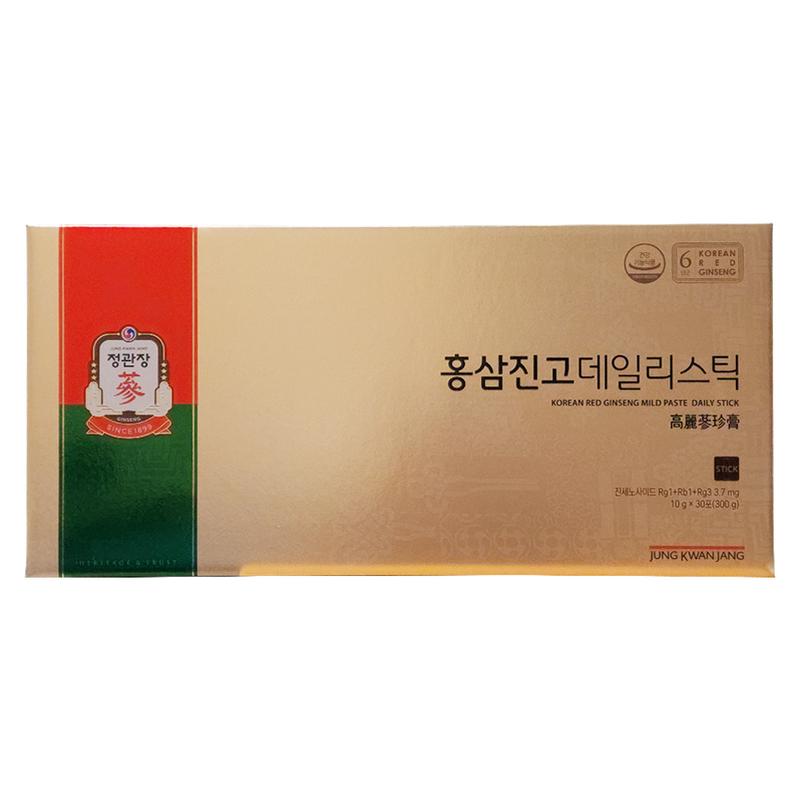 Korea Ginseng Corporation CheongKwanJang Red Ginseng Jingo Daily Stick 10g 30 Packs, 10g, 30 Pieces