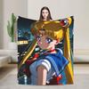Sailor Moon Blanket Super Soft Funny Plush Throw Blanket For Girls Boys Outdoor Flannel Bedspread Bed Cover