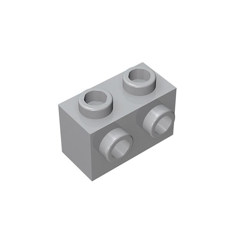 Нетоксичный Moc 10 шт. 11211 Модифицированный набор строительных блоков 1x2 со штырьками по бокам Кирпичики для дома Частицы Головоломка Идея Игрушки Детский Подарок на День Рождения