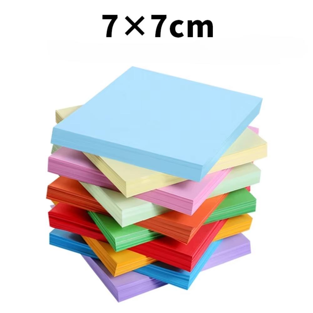100 шт. Квадратная бумага для оригами Однотонная Двусторонняя Складная 20x20см Бумага с глазами 8мм Детское Ручное Творчество DIY Скрапбукинг Крафт