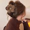 Elegant Shark Clip Plush Flower Hair Accessories 2025 Hair Clips for Women